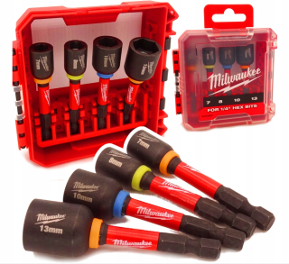 Sada rázových nástrčných kľúčov Milwaukee 4932492445 7-13 mm 4 ks.